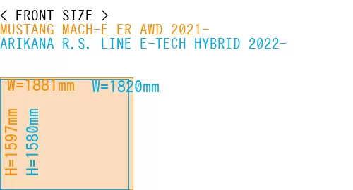 #MUSTANG MACH-E ER AWD 2021- + ARIKANA R.S. LINE E-TECH HYBRID 2022-